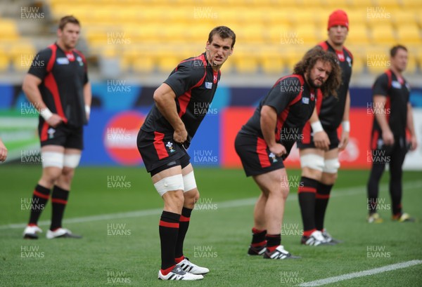 10.09.11 - Wales Rugby Captains Run - Sam Warburton during training. 