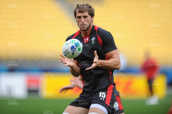 10.09.11 - Wales Rugby Captains Run - Luke Charteris during training. 