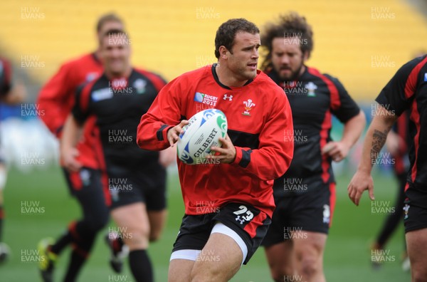 10.09.11 - Wales Rugby Captains Run - Jamie Roberts during training. 