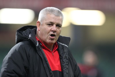 110212   Wales rugby TrainingCoach Warren Gatland during training at the Millennium Stadium