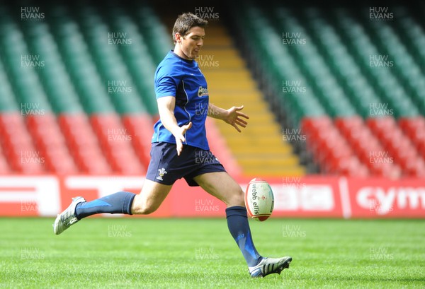 11.03.11 - Wales Rugby Training - James Hook during training. 