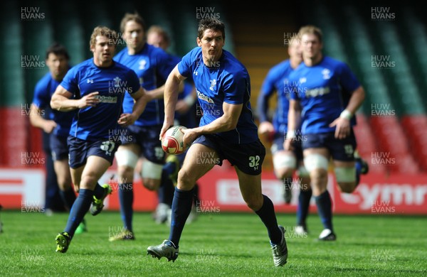 11.03.11 - Wales Rugby Training - James Hook during training. 