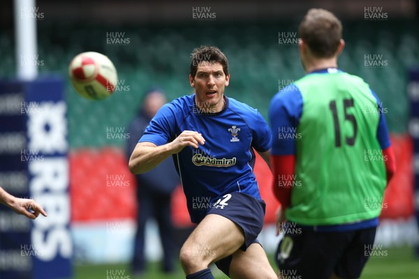 11.03.11 - Wales Captains Run -  James Hook during training session 