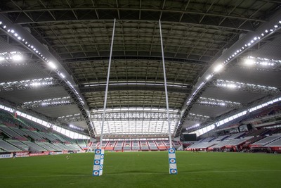 110725 - Wales Rugby Captains Run the day beofre their final tour match against Japan - General View of Noevir Stadium 