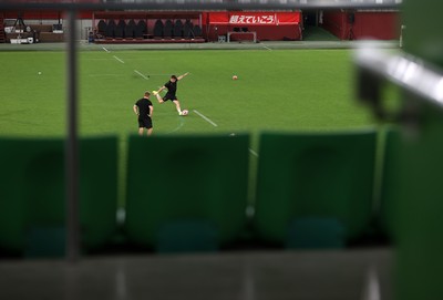 110725 - Wales Rugby Captains Run the day beofre their final tour match against Japan - Dan Edwards during training