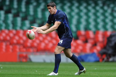 12.08.11 - Wales Rugby Captains Run - James Hook during training. 