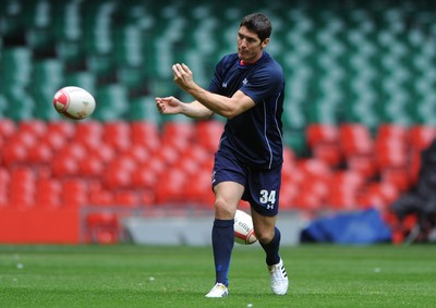 12.08.11 - Wales Rugby Captains Run - James Hook during training. 