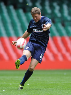 12.08.11 - Wales Rugby Captains Run - Rhys Priestland during training. 