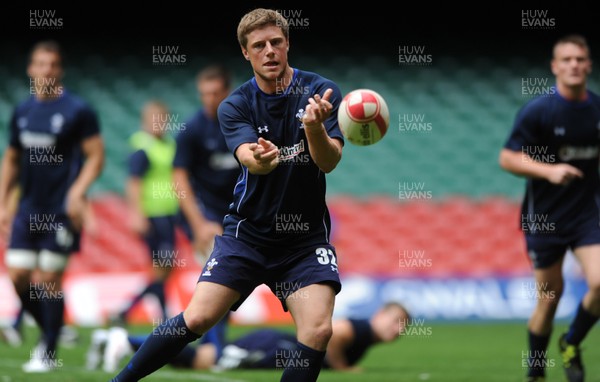 12.08.11 - Wales Rugby Captains Run - Rhys Priestland during training. 