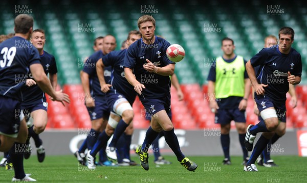 12.08.11 - Wales Rugby Captains Run - Rhys Priestland during training. 