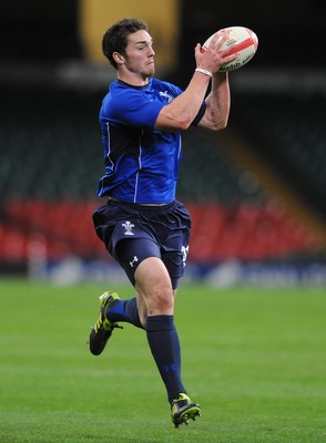 12.11.10 - Wales Rugby Training - George North during training. 