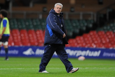 12.11.10 - Wales Rugby Training - Wales head coach Warren Gatland during training. 