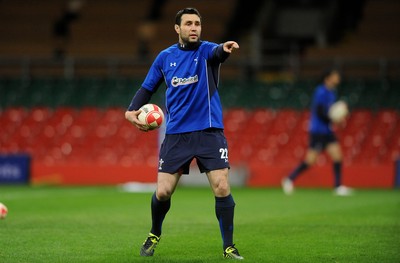 12.11.10 - Wales Rugby Training - Stephen Jones during training. 