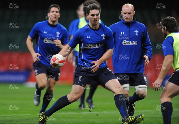 12.11.10 - Wales Rugby Training - George North during training. 