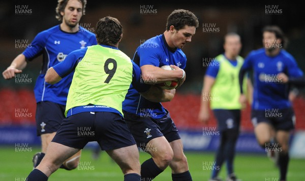 12.11.10 - Wales Rugby Training - George North during training. 