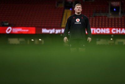 130326 - Wales Rugby Captains Run ahead of their last Six Nations game against Italy - Rhys Carre during training