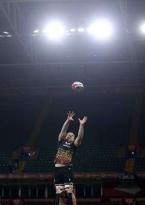130326 - Wales Rugby Captains Run ahead of their last Six Nations game against Italy - Ben Carter during training