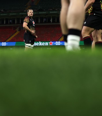 130326 - Wales Rugby Captains Run ahead of their last Six Nations game against Italy - Ben Carter during training