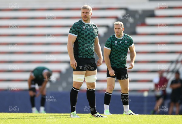 131023 - Wales Rugby Captains Run ahead of their Quarter Final match against Argentina - Aaron Wainwright during training