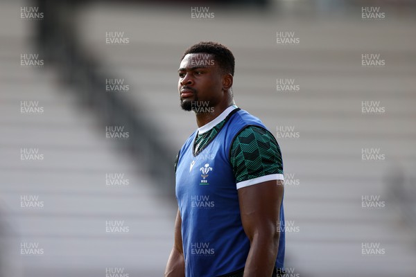 131023 - Wales Rugby Captains Run ahead of their Quarter Final match against Argentina - Christ Tshiunza during training
