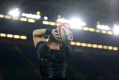 140325 - Wales Rugby Captains Run the day before their final Six Nations game against England - Dewi Lake during training