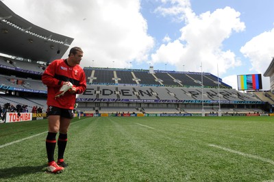 14.10.11 - Wales Rugby Captains Run - Jamie Roberts during training at Eden Park, Auckland. 