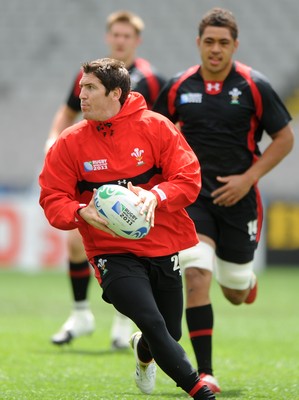 14.10.11 - Wales Rugby Captains Run - James Hook during training. 