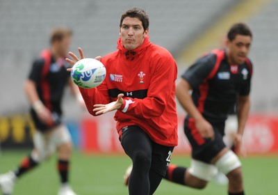 14.10.11 - Wales Rugby Captains Run - James Hook during training. 