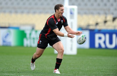 14.10.11 - Wales Rugby Captains Run - George North during training. 