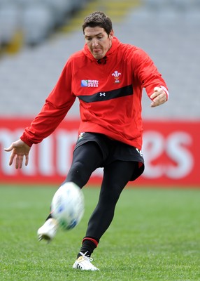 14.10.11 - Wales Rugby Captains Run - James Hook during training. 