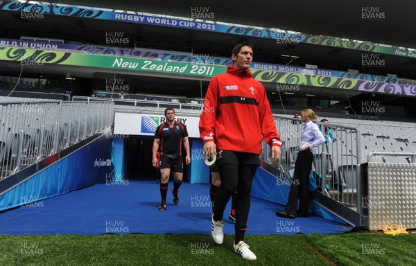 14.10.11 - Wales Rugby Captains Run - James Hook during training at Eden Park, Auckland. 