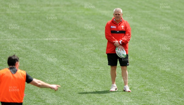 14.10.11 - Wales Rugby Captains Run - Wales head coach Warren Gatland during training. 