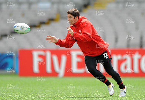 14.10.11 - Wales Rugby Captains Run - James Hook during training. 