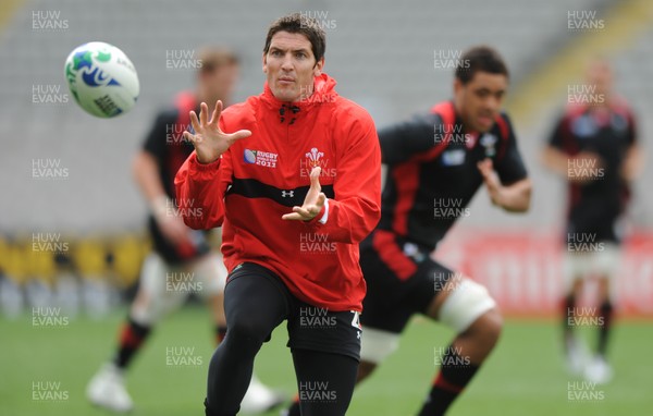 14.10.11 - Wales Rugby Captains Run - James Hook during training. 