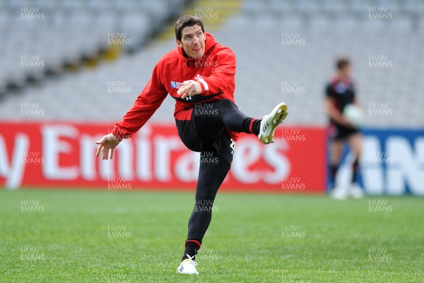 14.10.11 - Wales Rugby Captains Run - James Hook during training. 