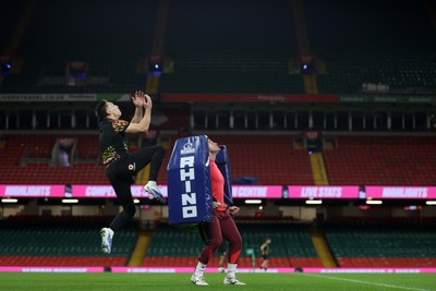 141125 - Wales Rugby Captains Run ahead of their game against Japan - Josh Adams during training