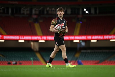 141125 - Wales Rugby Captains Run ahead of their game against Japan - Dan Edwards during training