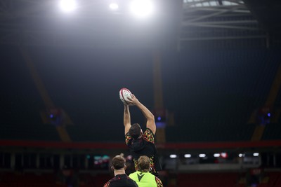 141125 - Wales Rugby Captains Run ahead of their game against Japan - Dafydd Jenkins during training