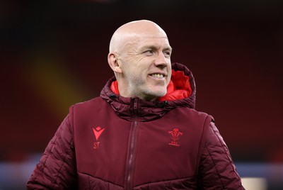141125 - Wales Rugby Captains Run ahead of their game against Japan - Steve Tandy, Head Coach during training