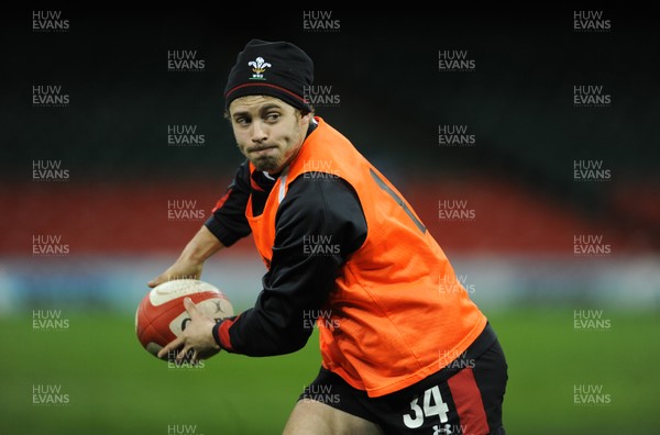 150313 - Wales Rugby Captains Run -Leigh Halfpenny during training