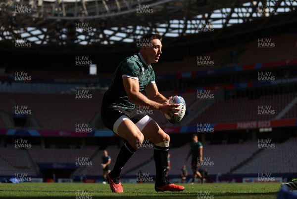 150923 - Wales Rugby Captains Run ahead of their Rugby World Cup game against Portugal - Josh Adams during training