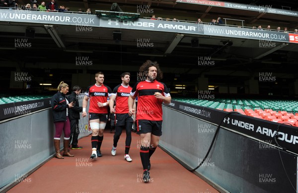 160312 - Wales Rugby Captains Run -Adam Jones, Alex Cuthbert and Dan Lydiate arrive for training