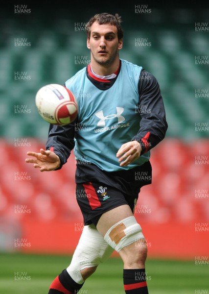 160312 - Wales Rugby Captains Run -Sam Warburton during training