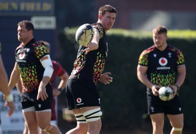 170726 - Wales Rugby Captains Run in Durban ahead of their Nations Championship game against South Africa tomorrow - Adam Beard during training