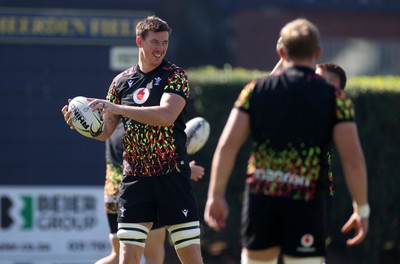 170726 - Wales Rugby Captains Run in Durban ahead of their Nations Championship game against South Africa tomorrow - Adam Beard during training