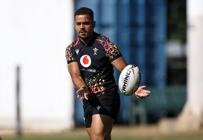 170726 - Wales Rugby Captains Run in Durban ahead of their Nations Championship game against South Africa tomorrow - Ben Thomas during training