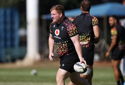 170726 - Wales Rugby Captains Run in Durban ahead of their Nations Championship game against South Africa tomorrow - Rhys Carre during training