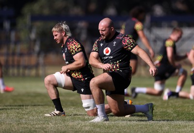 170726 - Wales Rugby Captains Run in Durban ahead of their Nations Championship game against South Africa tomorrow - Dillon Lewis during training