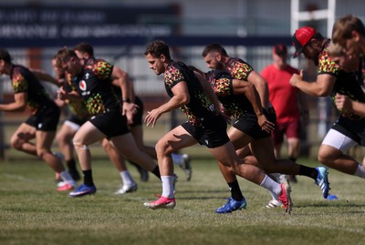 170726 - Wales Rugby Captains Run in Durban ahead of their Nations Championship game against South Africa tomorrow - Kieran Hardy during training