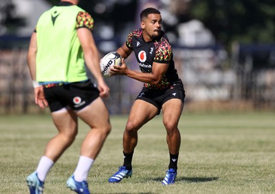 170726 - Wales Rugby Captains Run in Durban ahead of their Nations Championship game against South Africa tomorrow - Ben Thomas during training